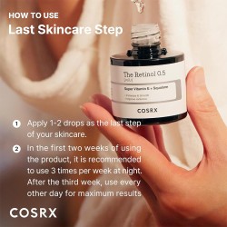 COSRX Retinol Oil 0.5 - senėjimą stabdantis serumas su retinoliu, 20 ml