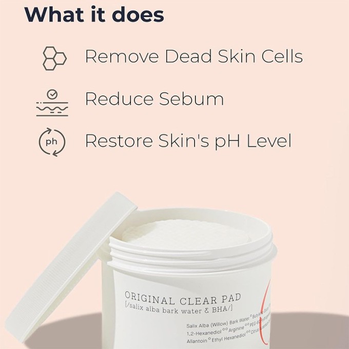 COSRX Original Clear Pad - šveičiamosios pagalvėlės negyvai odai ir inkštirams, 70 vnt.