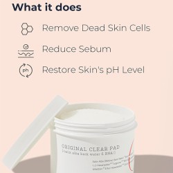 COSRX Original Clear Pad - šveičiamosios pagalvėlės negyvai odai ir inkštirams, 70 vnt.