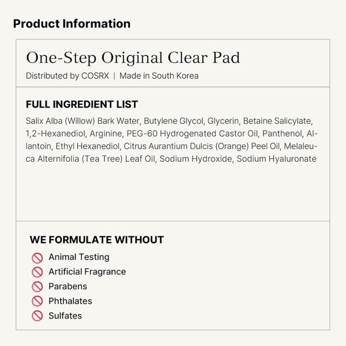 COSRX Original Clear Pad - šveičiamosios pagalvėlės negyvai odai ir inkštirams, 70 vnt.