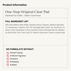 COSRX Original Clear Pad - šveičiamosios pagalvėlės negyvai odai ir inkštirams, 70 vnt.