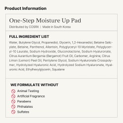COSRX Moisture Up Pad - drėkinamosios ir šveičiamosios pagalvėlės, 70 vnt.