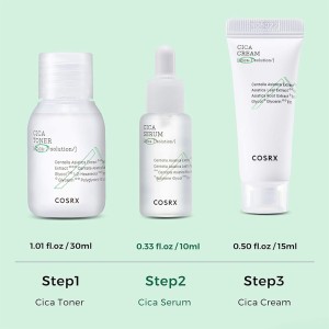 COSRX Pure Fit Cica-7 Kit - odos priežiūros rinkinys, 55 ml 2