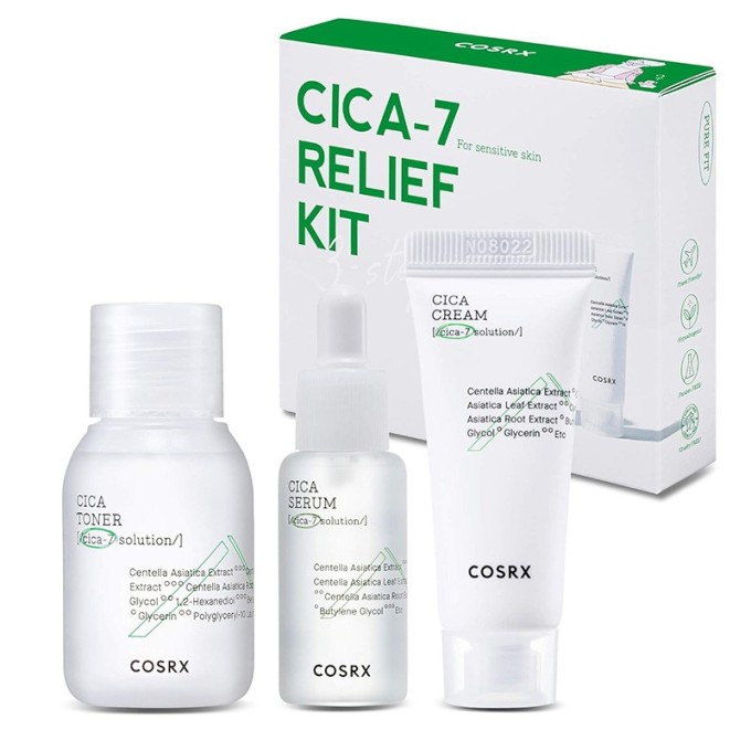 COSRX Pure Fit Cica-7 Kit - odos priežiūros rinkinys, 55 ml