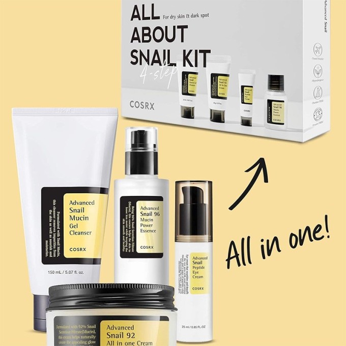 COSRX All About Snail Kit - odos priežiūros rinkinys
