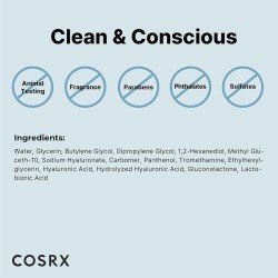 COSRX Hydrium Triple Hyaluronic Moisture Ampoule - giliai drėkinantis odos serumas, 40 ml