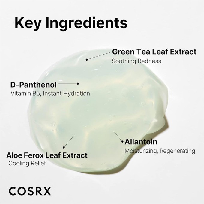 COSRX Hydrium Green Tea Aqua Soothing Gel Cream - raminamasis gelinis kremas, 50 ml
