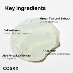 COSRX Hydrium Green Tea Aqua Soothing Gel Cream - raminamasis gelinis kremas, 50 ml