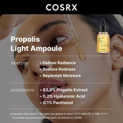 COSRX Full Fit Propolis Light Ampoule - serumas nuo odos defektų, 30 ml