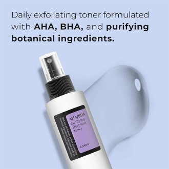 COSRX AHA/BHA Clarifying Treatment Toner - rūgštimis šveičiamasis tonikas, 150 ml 2