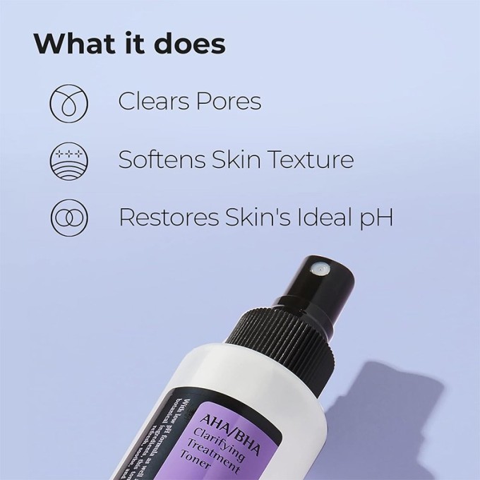 COSRX AHA/BHA Clarifying Treatment Toner - rūgštimis šveičiamasis tonikas, 150 ml