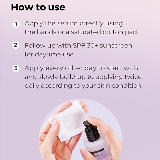 COSRX AHA 7 Whitehead Power Liquid - šveičiamasis tonikas veidui ir kūnui, 100 ml