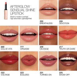 NARS Afterglow Sensual Shine Lipstick - lūpų dažai, 1,5 g - Show Off