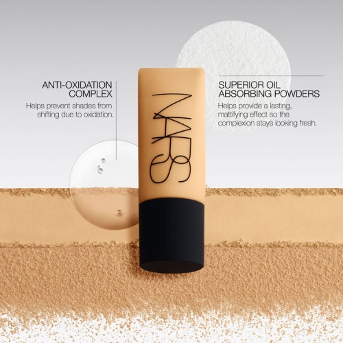 NARS Soft Matte Complete Foundation - matinis makiažo pagrindas, 45 ml - Huahine