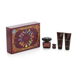 Versace Crystal Noir Great Gift Set EDT 90 ml, Crystal Noir Body Lotion 100 ml shower gel 100 ml Crystal Noir and miniatures Cry