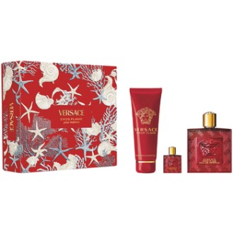 Versace Eros Flame Dárková sada EDP 100 ml, sprchový gel 150 ml a miniaturka EDP 5 ml 100ml