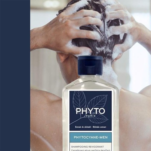 Phyto Professional Phytocyane Men Invigorating Shampoo - plaukų slinkimą stabdantis šampūnas