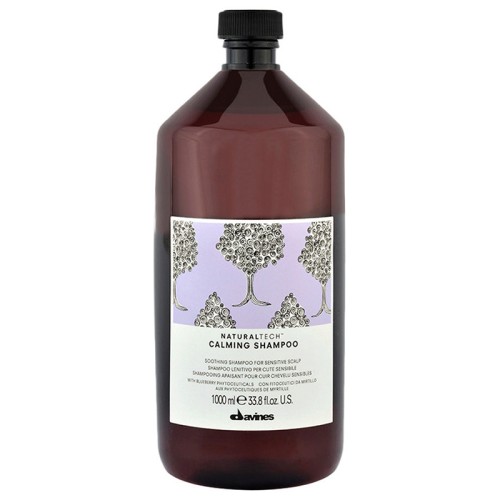 Davines NaturalTech Calming Shampoo - raminantis šampūnas jautriai ir sudirgusiai galvos odai, 1000