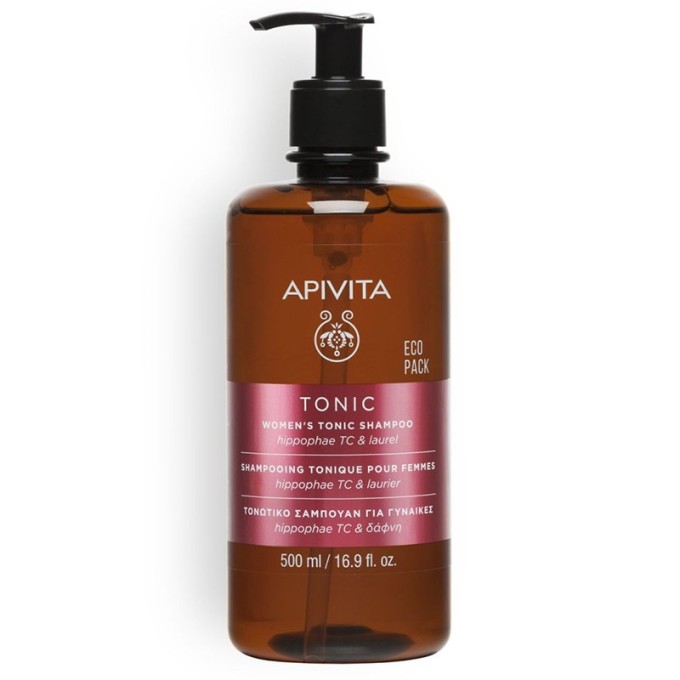 Apivita Women's Tonic Shampoo - šampūnas nuo plaukų slinkimo moterims, 500 ml