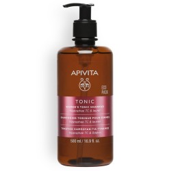 Apivita Women's Tonic Shampoo - šampūnas nuo plaukų slinkimo moterims, 500 ml