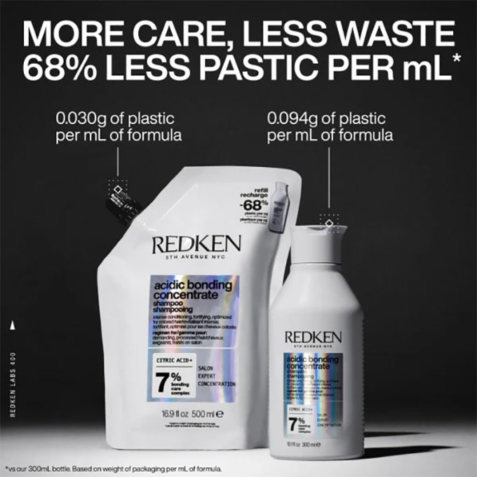 Redken Acidic Bonding Concentrate Shampoo Refill - atkuriamojo ir apsauginio šampūno pažeistiems