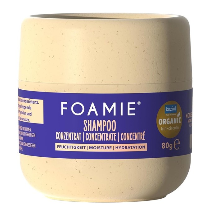 Foamie Moisture Concentrate Shampoo - koncentruotas drėkinamasis šampūnas, 80 g