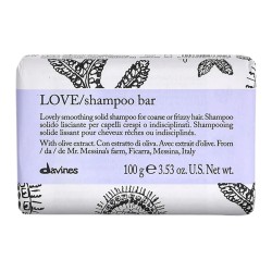 Davines LOVE Smoothing Shampoo Bar - kietasis šampūnas nepaklusniems, pažeistiems plaukams, 100 g