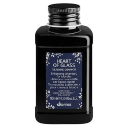 Davines Heart Of Glass Silkening Shampoo - šampūnas šviesiems plaukams, 90 ml