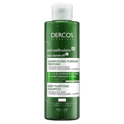 Vichy Dercos K Deep Purifying Shampoo - šampūnas nuo pleiskanų su šveitimo efektu, 250 ml