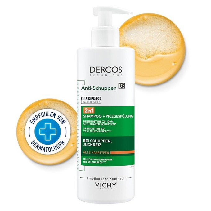 Vichy Dercos Anti-Dandruff 2in1 Dermatological Conditioning Shampoo - šampūnas ir kondicionierius