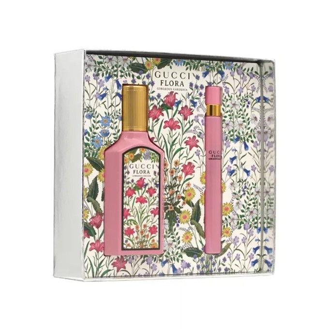 Gucci Flora Gorgeous Gardenia Gift set - kvepalų rinkinys - EDP 50 ml ir mini EDP 7.4 ml
