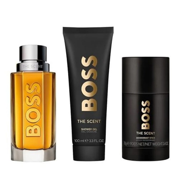 Hugo Boss The Scent dovanų rinkinys - EDT 100 ml, dezodorantas 75 ml ir dušo želė 100 ml