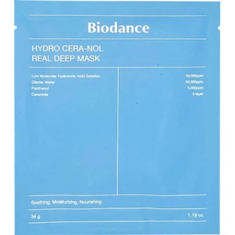 Biodance Hydro Cera-Nol Real Deep Mask - kaukė intensyviam drėkinimui, 34 g
