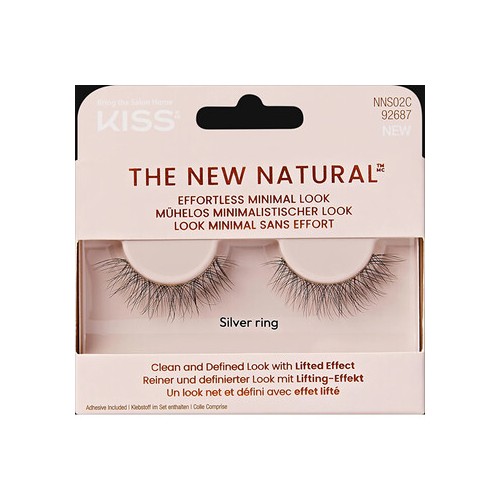 Kiss My Face The New Natural Lashes 02 Silver Ring - dirbtinės blakstienos