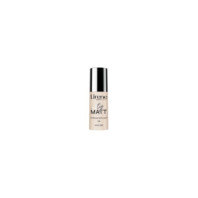 Lirene City Matt Fluid Smoothing Bright - skystas matinis makiažas su išlyginančiu efektu, 30 ml 203