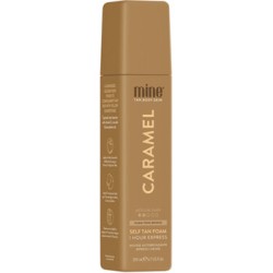 Minetan Caramel Self Tan Foam - savaiminio įdegio putos su auksiniu efektu, 200 ml