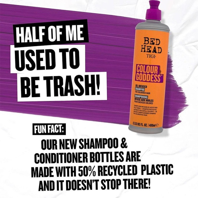 Tigi Bed Head Colour Goddess Oil Infused Shampoo - šampūnas dažytiems plaukams, 400 ml