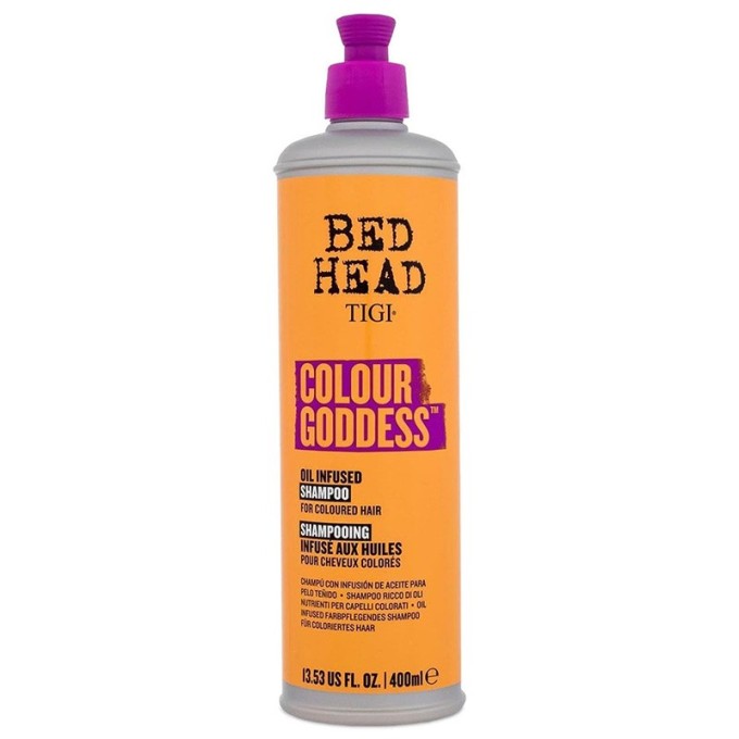 Tigi Bed Head Colour Goddess Oil Infused Shampoo - šampūnas dažytiems plaukams, 400 ml