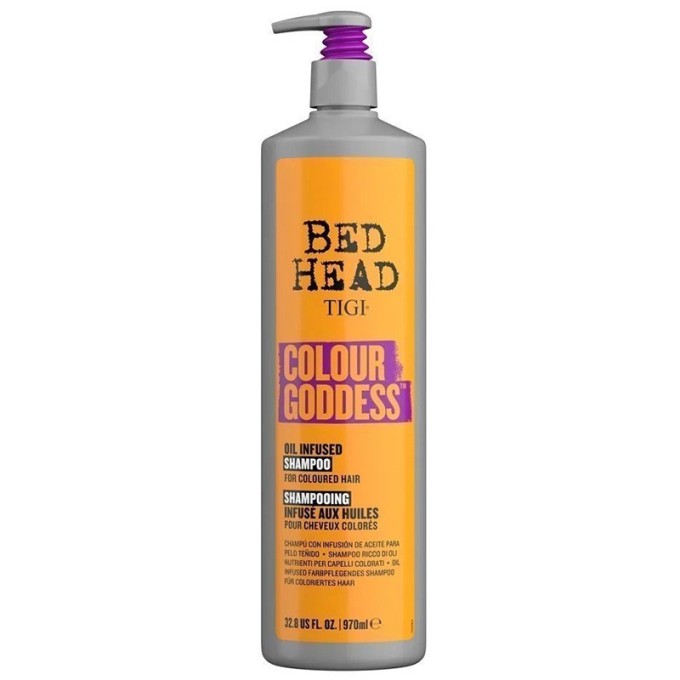 Tigi Bed Head Colour Goddess Oil Infused Shampoo - šampūnas dažytiems plaukams, 970 ml