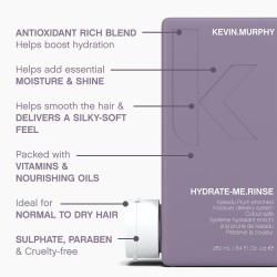 Kevin Murphy Hydrate-Me Rinse Conditioner - intensyviai drėkinantis plaukų kondicionierius, 250 ml