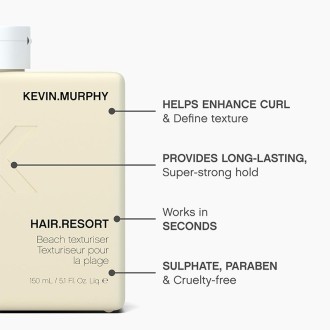 Kevin Murphy Hair Resort Beach Texturiser - plaukų formavimo priemonė, 150 ml 2