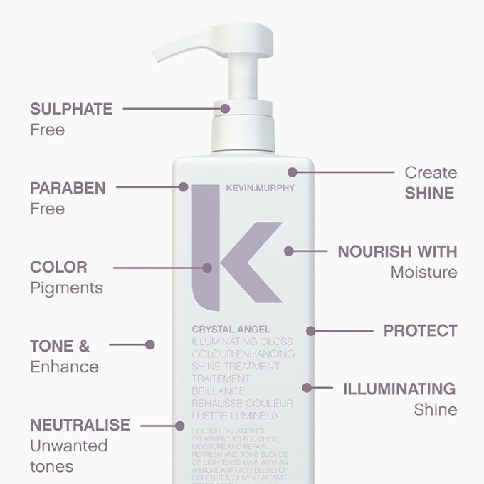 Kevin Murphy Crystal.Angel Colour Enhancing Shine Treatment - spalvą paryškinanti plaukų priežiūros
