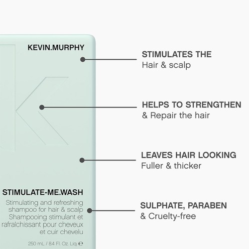 Kevin Murphy Men Stimulate-Me.Wash Shampoo - valomasis šampūnas, 250 ml
