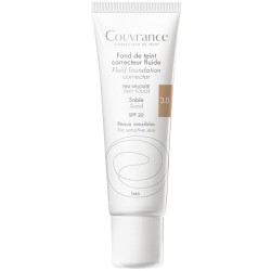 Avene Couvrance SPF 20 Fluid Foundation Corrector - maskuojantis makiažo pagrindas, 30 ml - 3.0 Sand