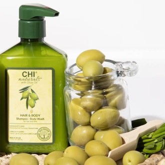 Farouk Systems Naturals with Olive Oil Hair & Body Shampoo - Hair shampoo a tělo 340 ml 2