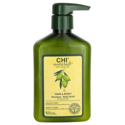 Farouk Systems Naturals with Olive Oil Hair & Body Shampoo - plaukų ir kūno šampūnas, 340 ml
