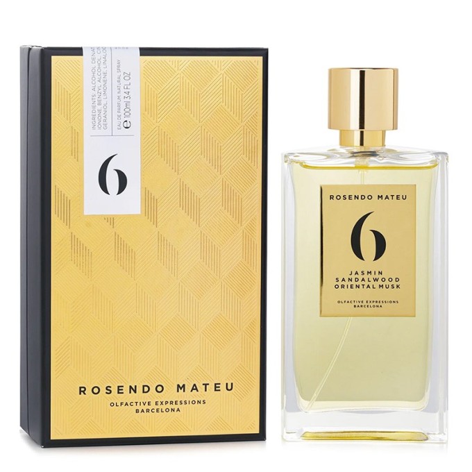 Rosendo Mateu N 6 Jasmin, Sandalwood, Oriental Musk EDP unisex kvepalai, 100 ml