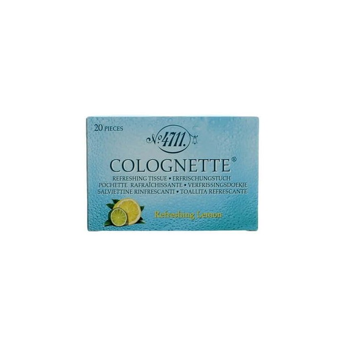 4711 Refreshing Lemon Tissues Šluostės Drėgnos servetėlės 20 vnt
