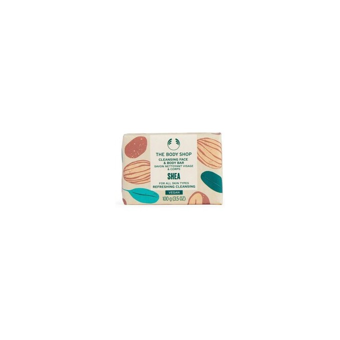 The Body Shop Shea Cleansing Face & Body Bar - muilas veidui ir kūnui, 100 g