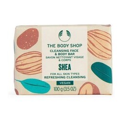 The Body Shop Shea Cleansing Face & Body Bar - muilas veidui ir kūnui, 100 g